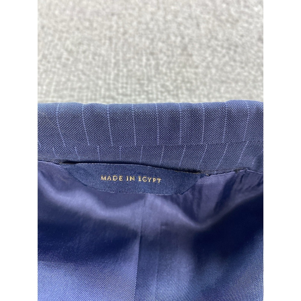 Brooks Brothers Suit Jacket 42 R Blue Wool Striped Tellegno 1900 Regent Italy - Picture 9 of 16